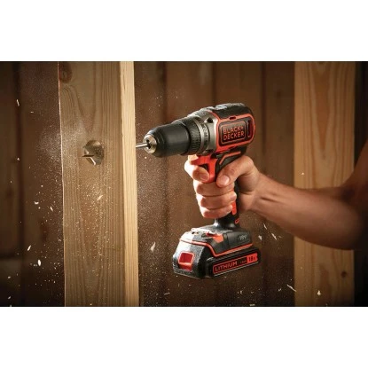 Black & Decker Black+Decker 18 V Akku-Bohrschrauber BL186K Inkl. 1,5 Ah Akku Mit Koffer â Bild 2