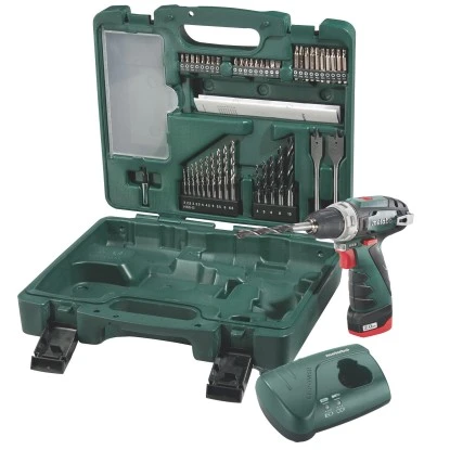 Metabo Akku-Bohrschrauber PowerMaxx BS Set Mobile Werkstatt