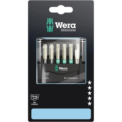 Wera Bit-Set Bit-Check 6 Stainless 1 6-teilig