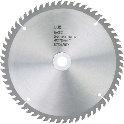 LUX HM-Kreissägeblatt Holz Ø 255 Mm 60 Zähne