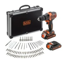 Black & Decker Black+Decker 18 V Akku-Bohrschrauber BDCDD186BAC Inkl. 1,5 Ah Akkus Mit Koffer