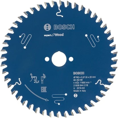 Bosch KreissÀgeblatt Expert For Wood 160 Mm X 20 Mm X 2,2 Mm