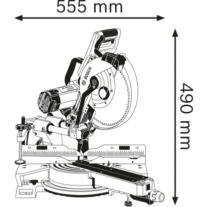 Bosch Professional Paneel-Säge GCM 350-254 1.800 W Mit Kreissägeblatt 254 Mm – Bild 2