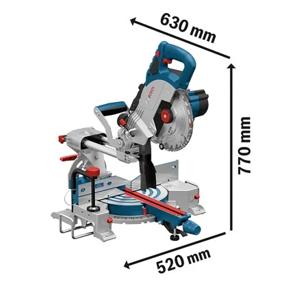 Bosch Professional Akku-Kapp- Und Gehrungssäge Biturbo GCM 18V-216 1.600 W Solo – Bild 5