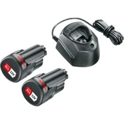 Bosch Akku-Set PBA 12 V/1,5 Ah Inkl. Ladegerät Und 2 Akkus