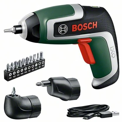 Bosch Akkuschrauber IXO 7 Set Inkl. Akku, Ladekabel, Box & Aufsätze